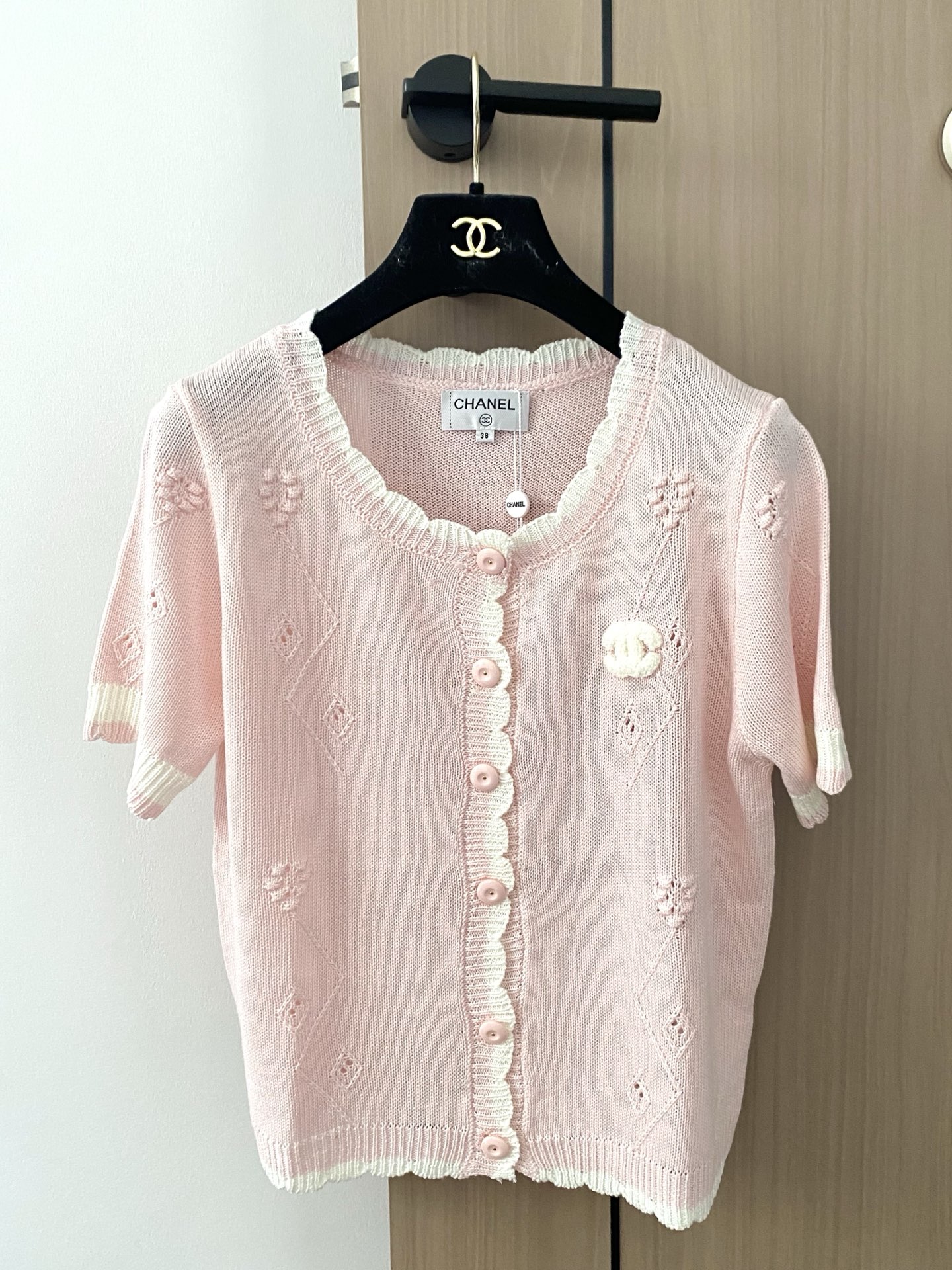 Chanel 샤넬 니트 반팔 가디건 의류