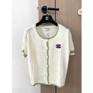 Chanel 샤넬 니트 반팔 가디건 의류