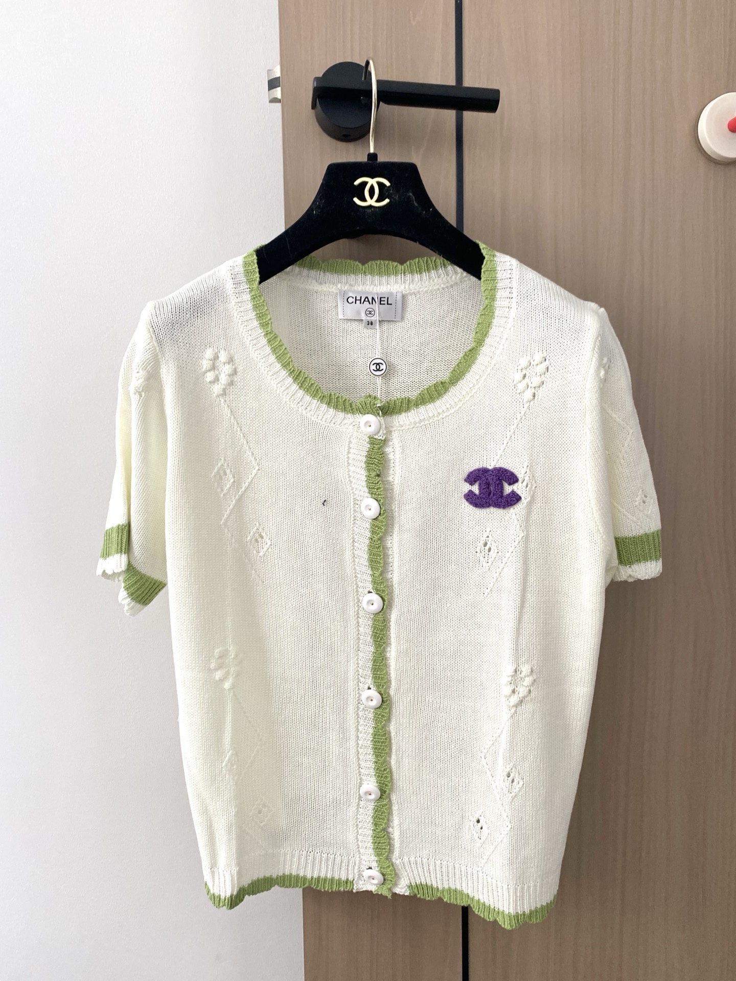 Chanel 샤넬 니트 반팔 가디건 의류