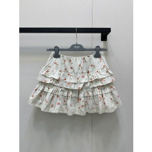 Prada 프라다 플라워 케이크 미니 스커트 치마 의류