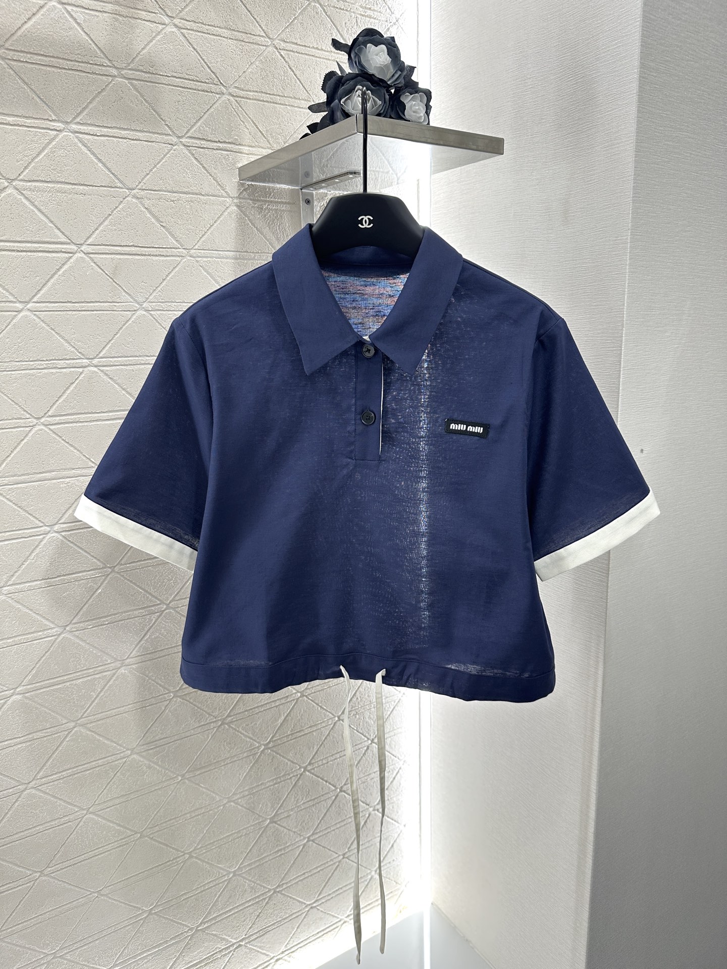 miumiu 미우미우 반팔 티셔츠 + 팬츠 바지 세트 셋업 의류