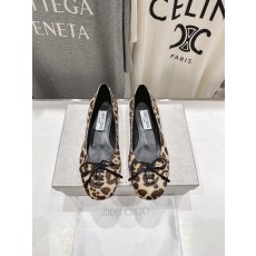 JIMMY CHOO 지미추 리본 스트랩 플랫 슈즈 신발