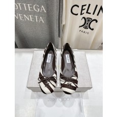 JIMMY CHOO 지미추 리본 스트랩 플랫 슈즈 신발