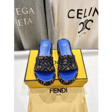 Fendi 펜디 통굽 웨지힐 슬립온 슬리퍼 신발