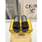 Fendi 펜디 통굽 웨지힐 슬립온 슬리퍼 신발