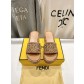 Fendi 펜디 통굽 웨지힐 슬립온 슬리퍼 신발
