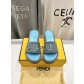 Fendi 펜디 통굽 웨지힐 슬립온 슬리퍼 신발