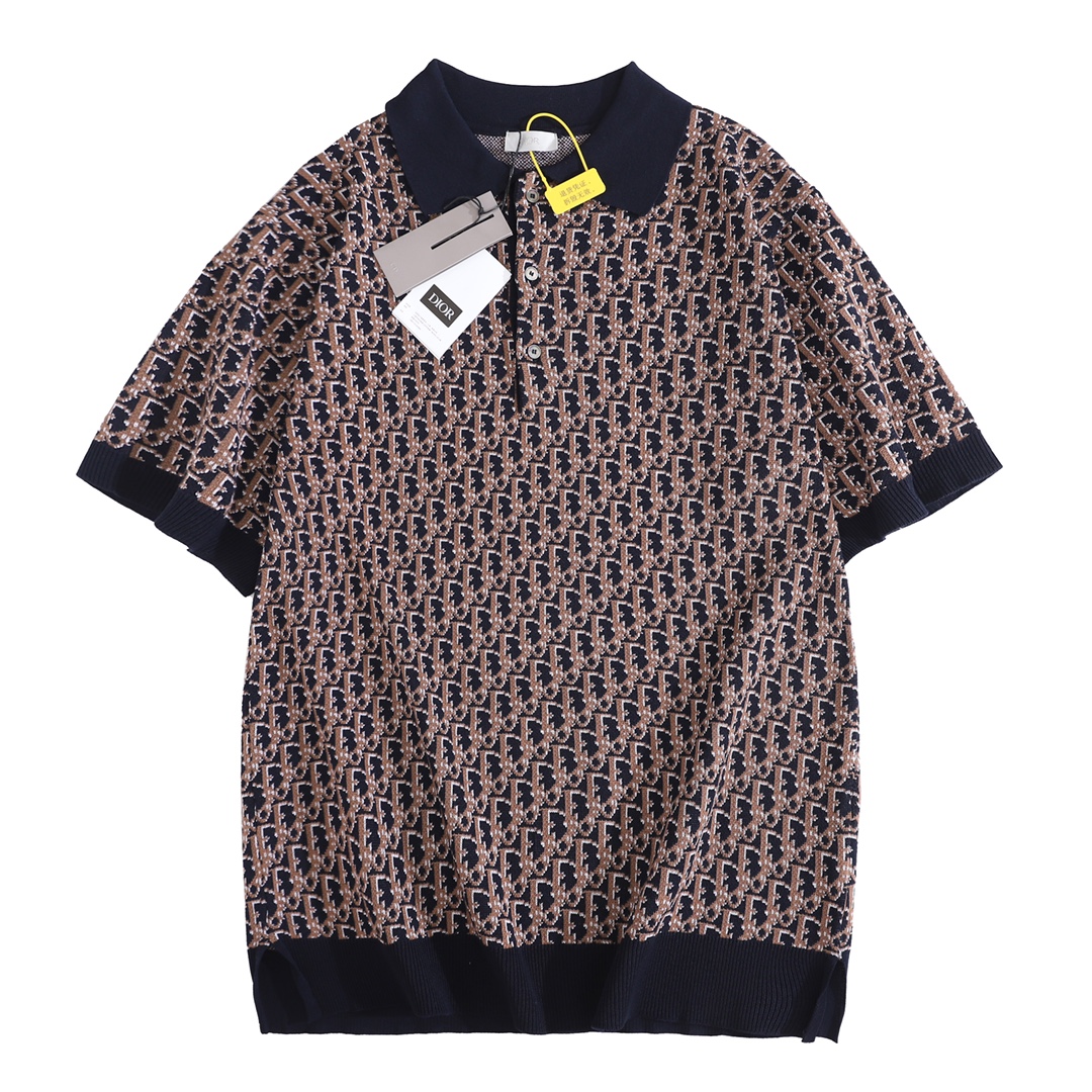 Dior CD 디올 니트 폴로 반팔 티셔츠 의류