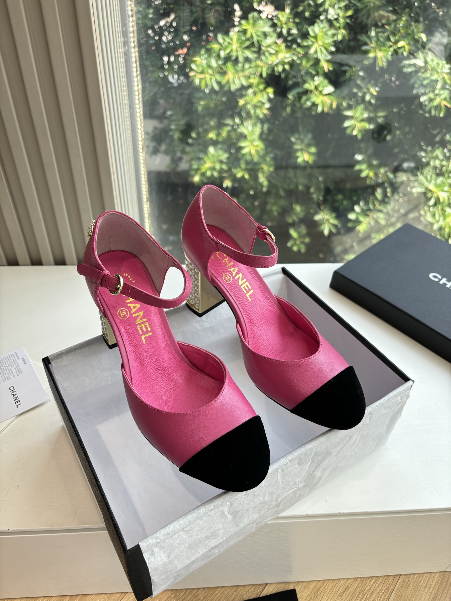 CHANEL 샤넬 굽 샌들 구두 신발