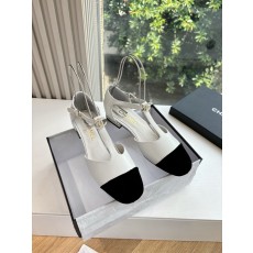 CHANEL 샤넬 트위드 메리제인 앞코 샌들 신발