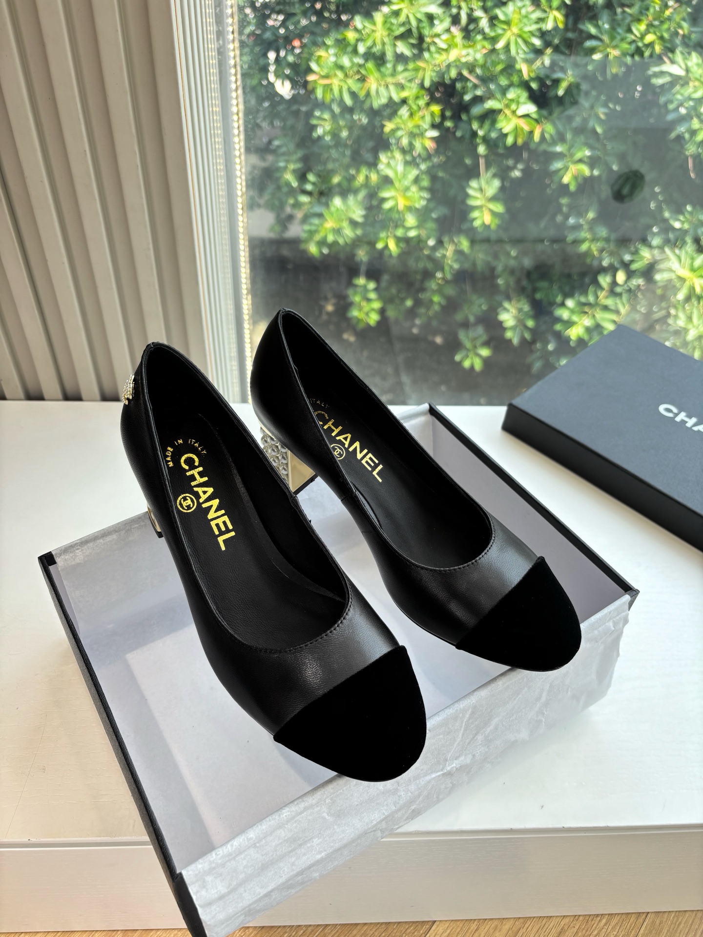 CHANEL 샤넬 굽 구두 샌들 신발
