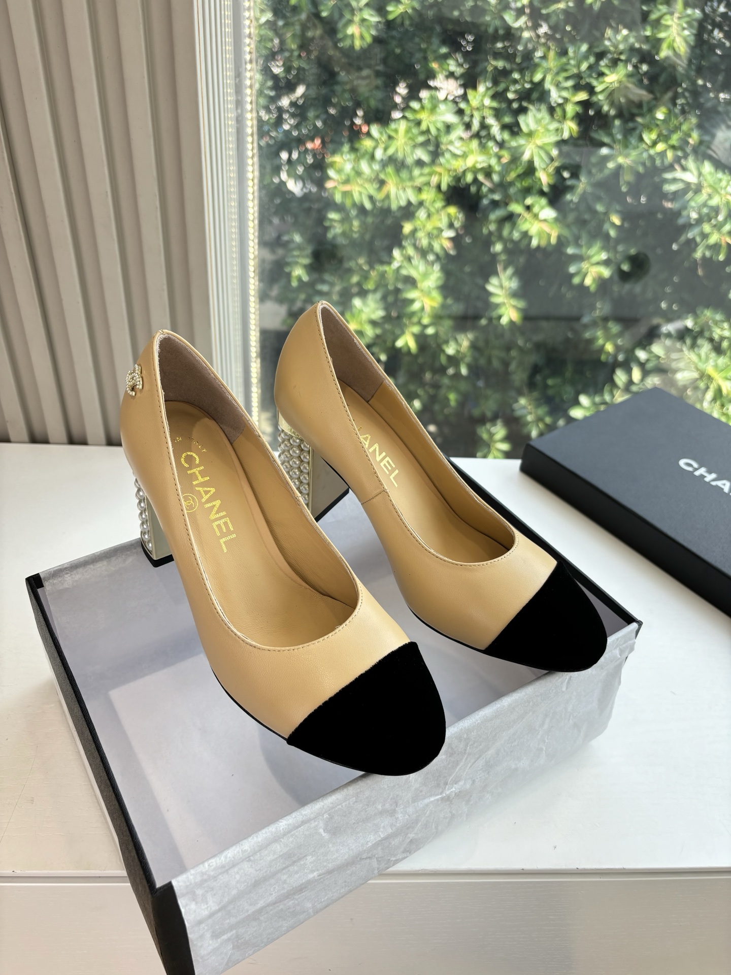 CHANEL 샤넬 굽 구두 샌들 신발