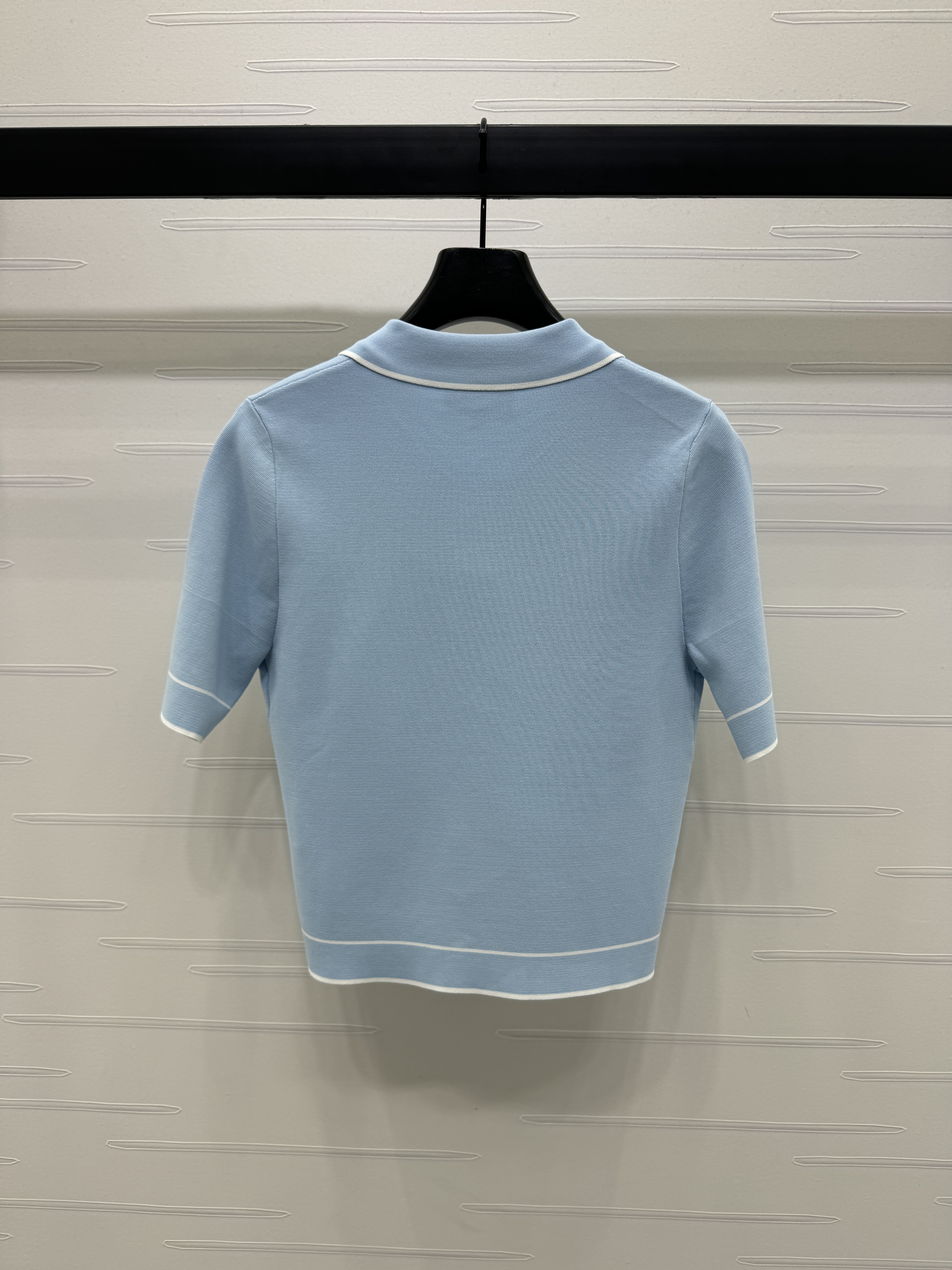 CHANEL 샤넬 카라 니트 반팔 가디건 의류