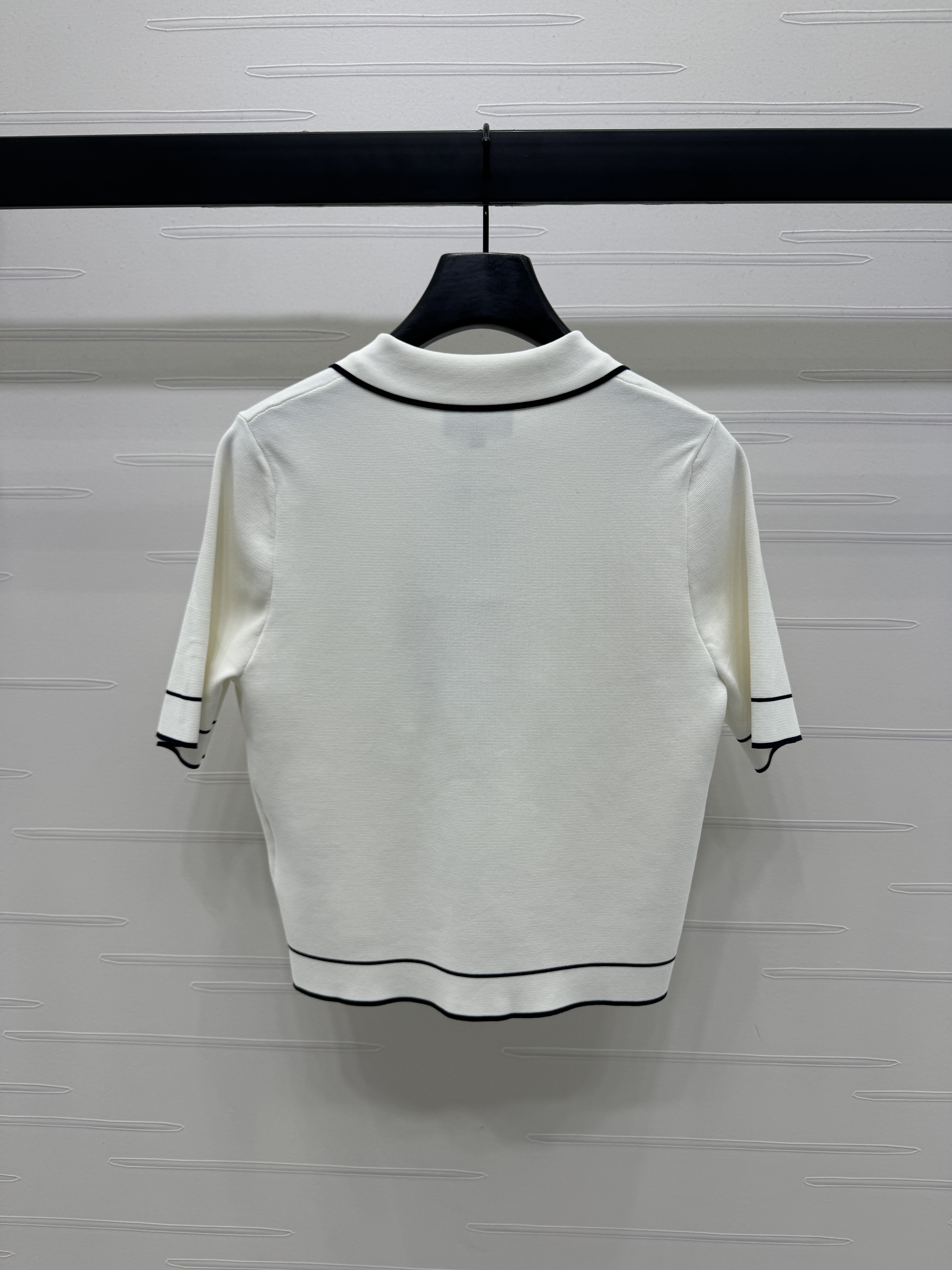 CHANEL 샤넬 카라 니트 반팔 가디건 의류