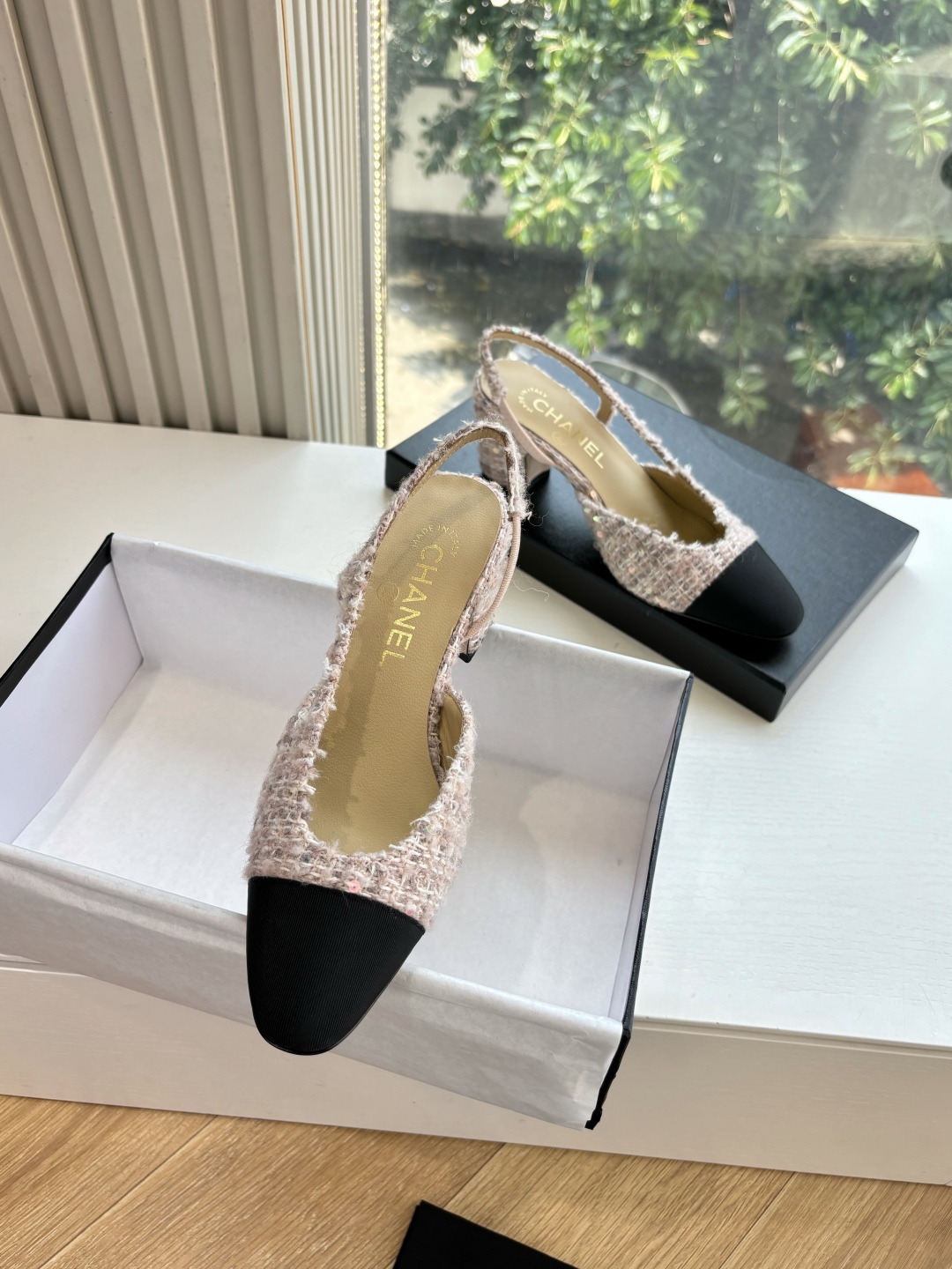 Chanel 샤넬 굽 샌들 구두 신발