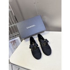 CHANEL 샤넬 리본 포인트 플랫 슈즈 단화 구두 신발