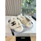 CHANEL 샤넬 퍼 토우 샌들 털신 슬리퍼 신발