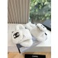 CHANEL 샤넬 퍼 토우 샌들 털신 슬리퍼 신발