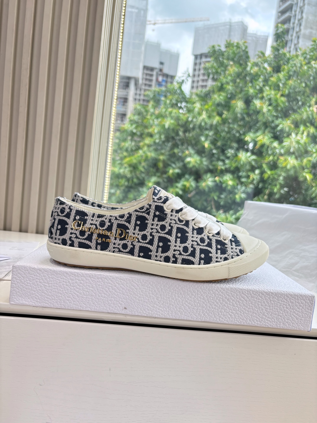 Dior CD 디올 Lucky 새틴 스니커즈 신발