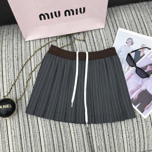 miumiu 미우미우 스트라이프 플리츠 스커트 치마 의류