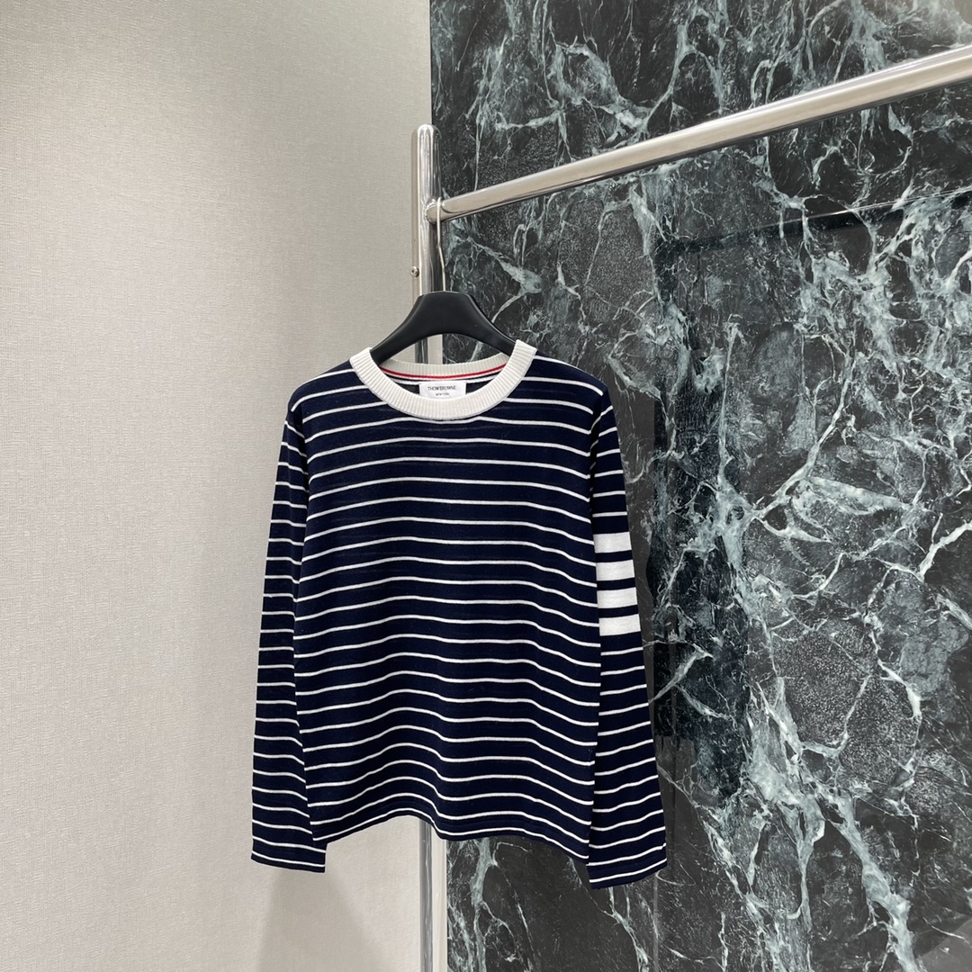 THOM BROWNE TB 톰브라운 여성 스트라이프 긴팔 티셔츠 의류