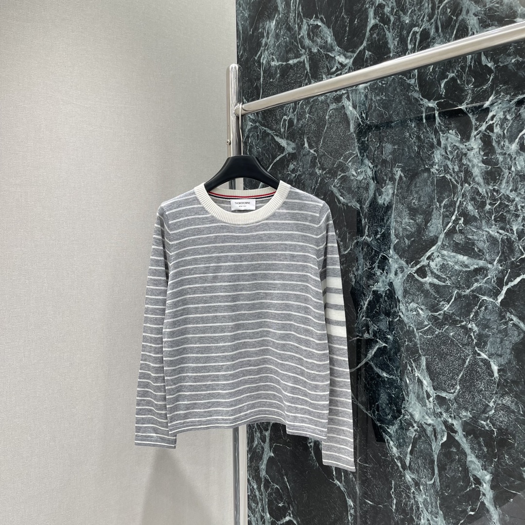 THOM BROWNE TB 톰브라운 여성 스트라이프 긴팔 티셔츠 의류