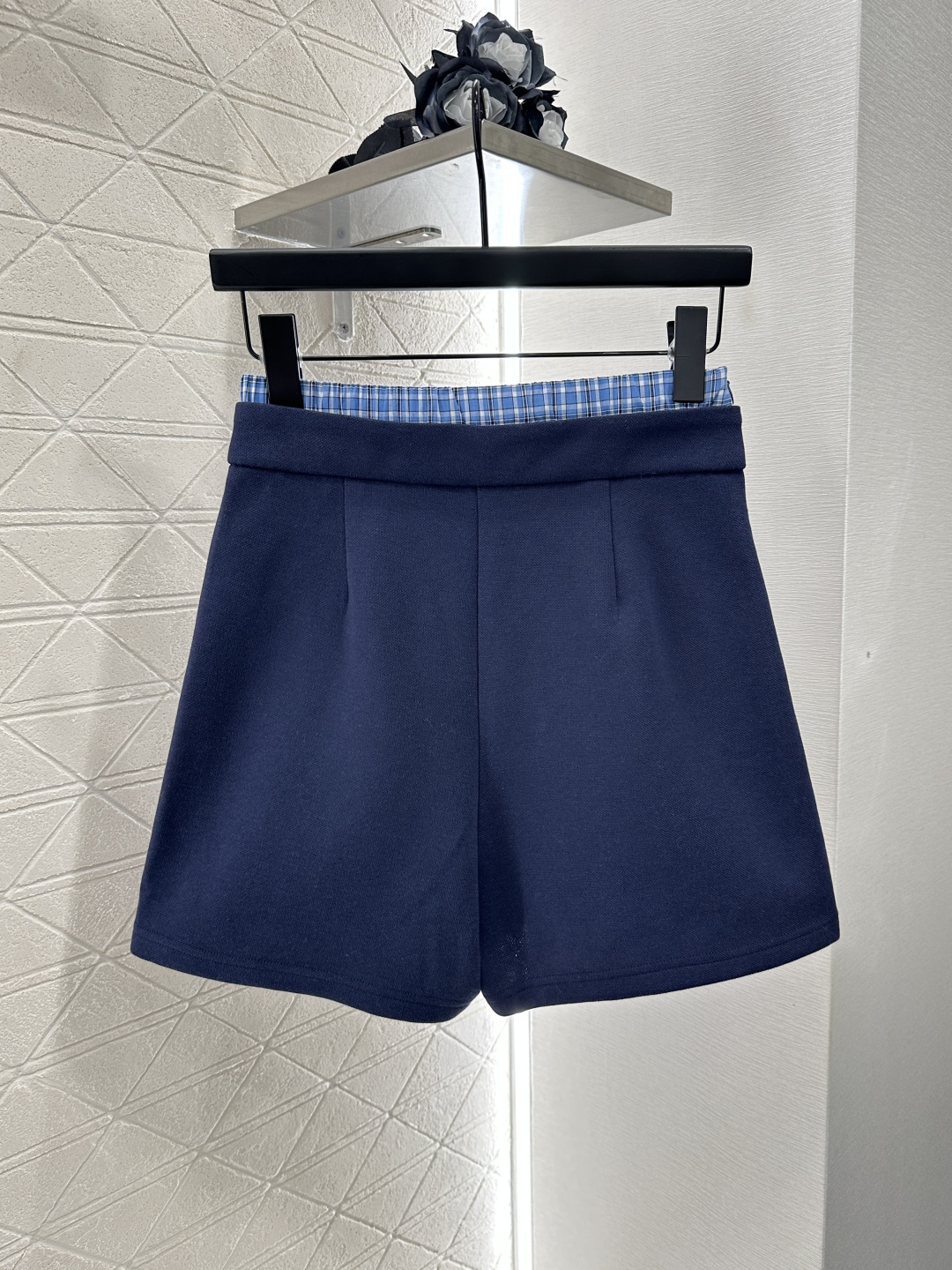 miumiu 미우미우 카라 긴팔 니트 + 치마 반바지 세트업 의류