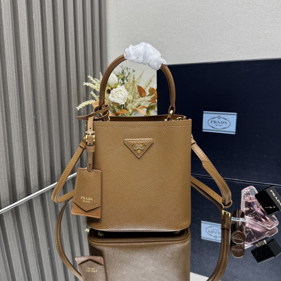 PRADA 프라다 1BA217 미니 사피아노 버킷백 가방