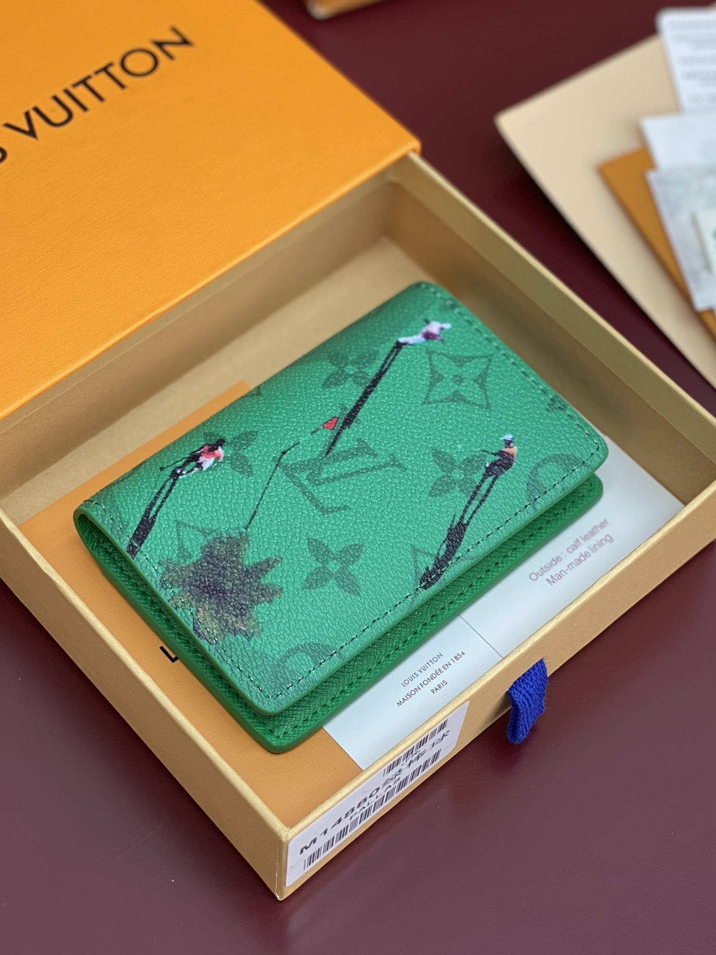 LV 루이비통 M14880 포켓 카드지갑 – 골프 그린 지갑
