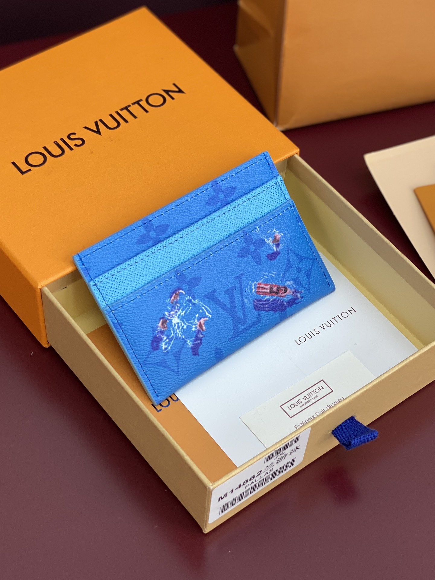 LV 루이비통 M14862 Double 더블 카드지갑 – 스윔 블루 지갑