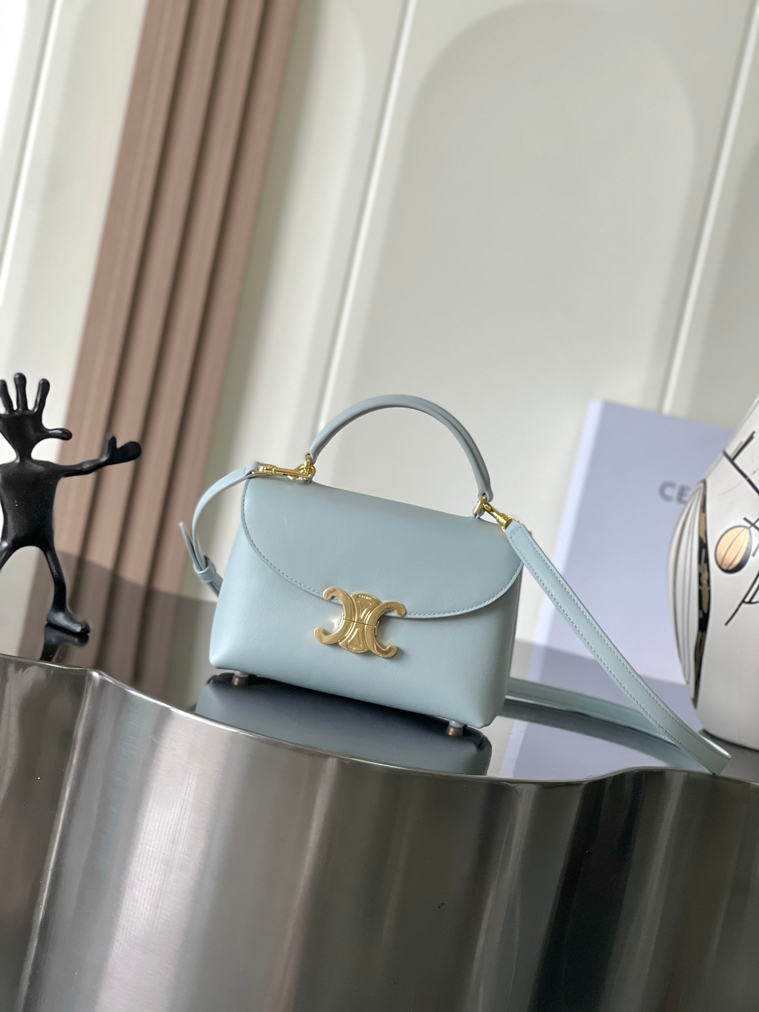 CELINE 셀린느 TEEN NINO 스몰 소가죽 핸드백 가방