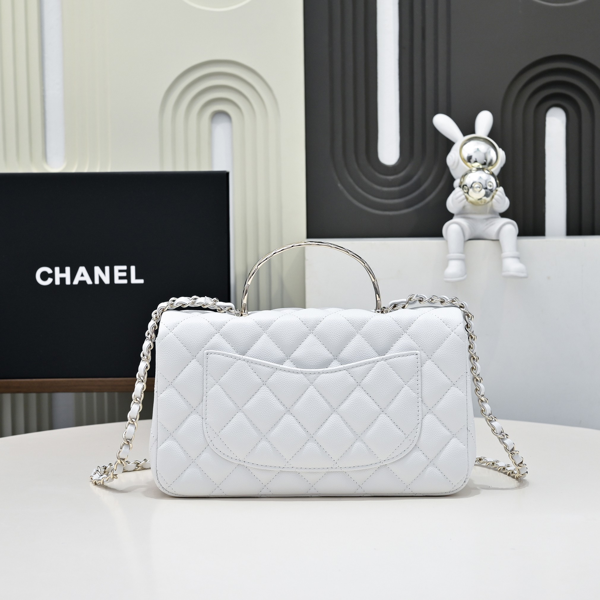 CHANEL 샤넬 Coco Crush handle 핸드백 가방 라지