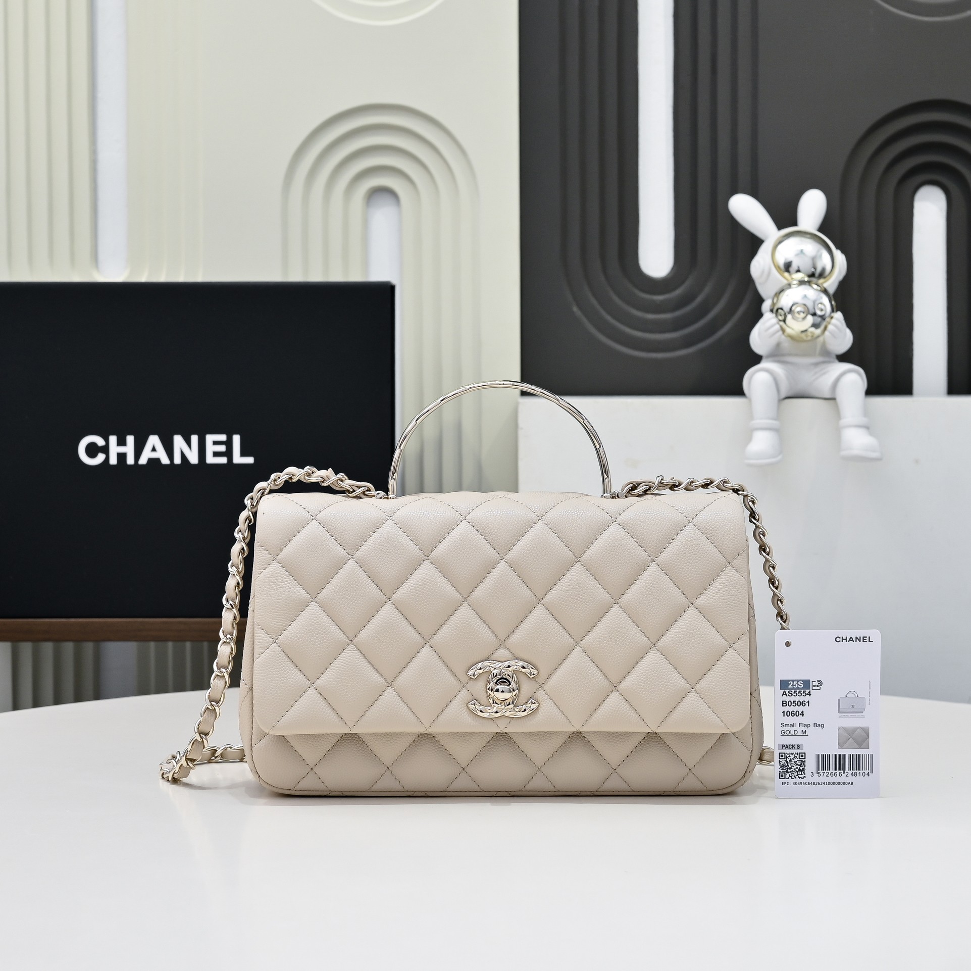 CHANEL 샤넬 Coco Crush handle 핸드백 가방 라지