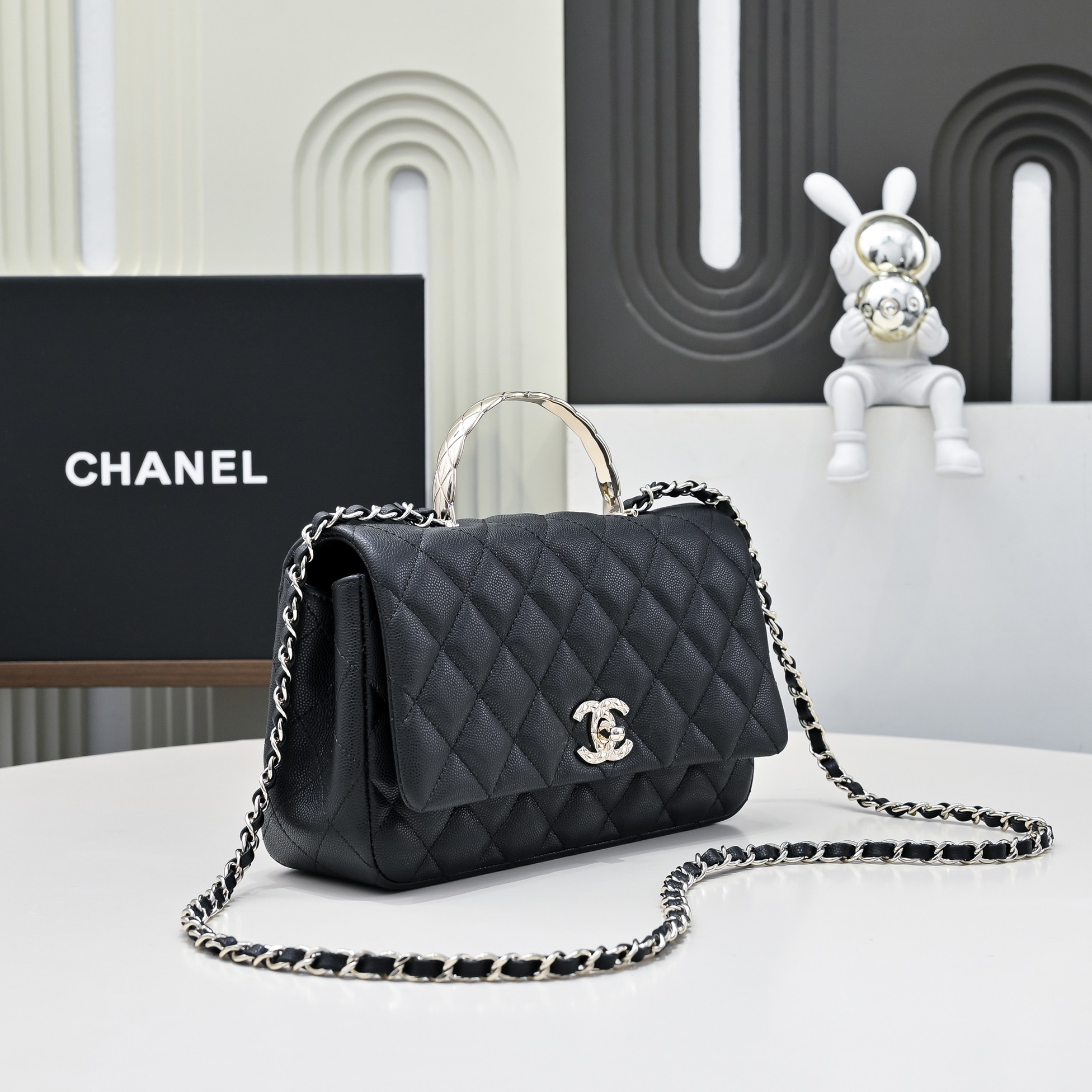 CHANEL 샤넬 Coco Crush handle 핸드백 가방 라지