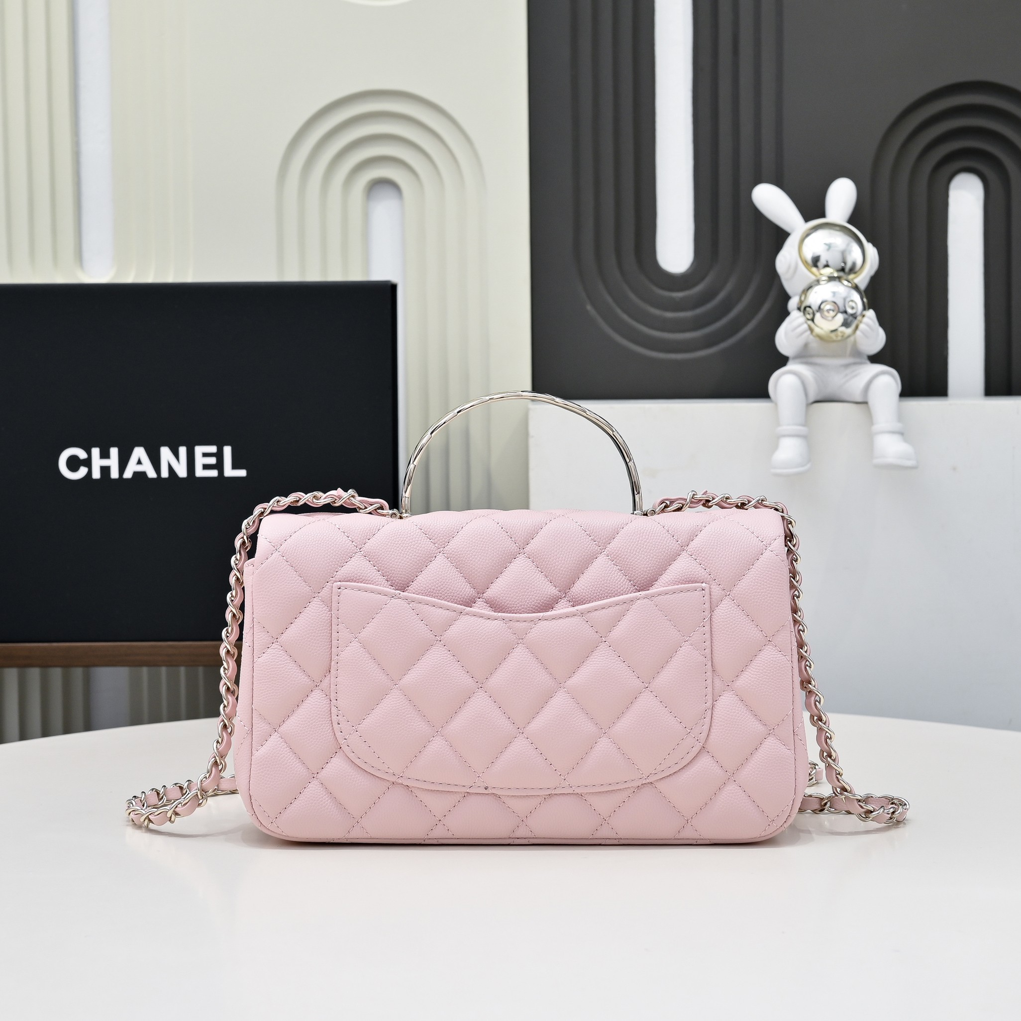 CHANEL 샤넬 Coco Crush handle 핸드백 가방 라지