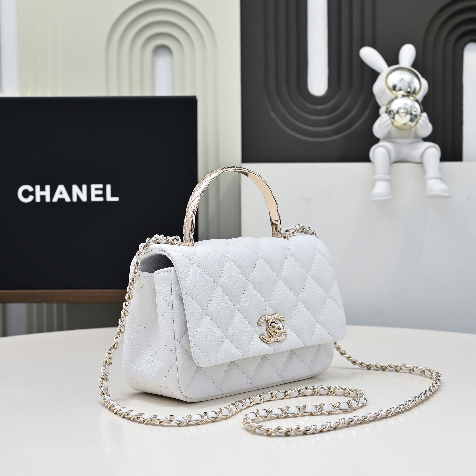 CHANEL 샤넬 Coco Crush handle 핸드백 가방 스몰