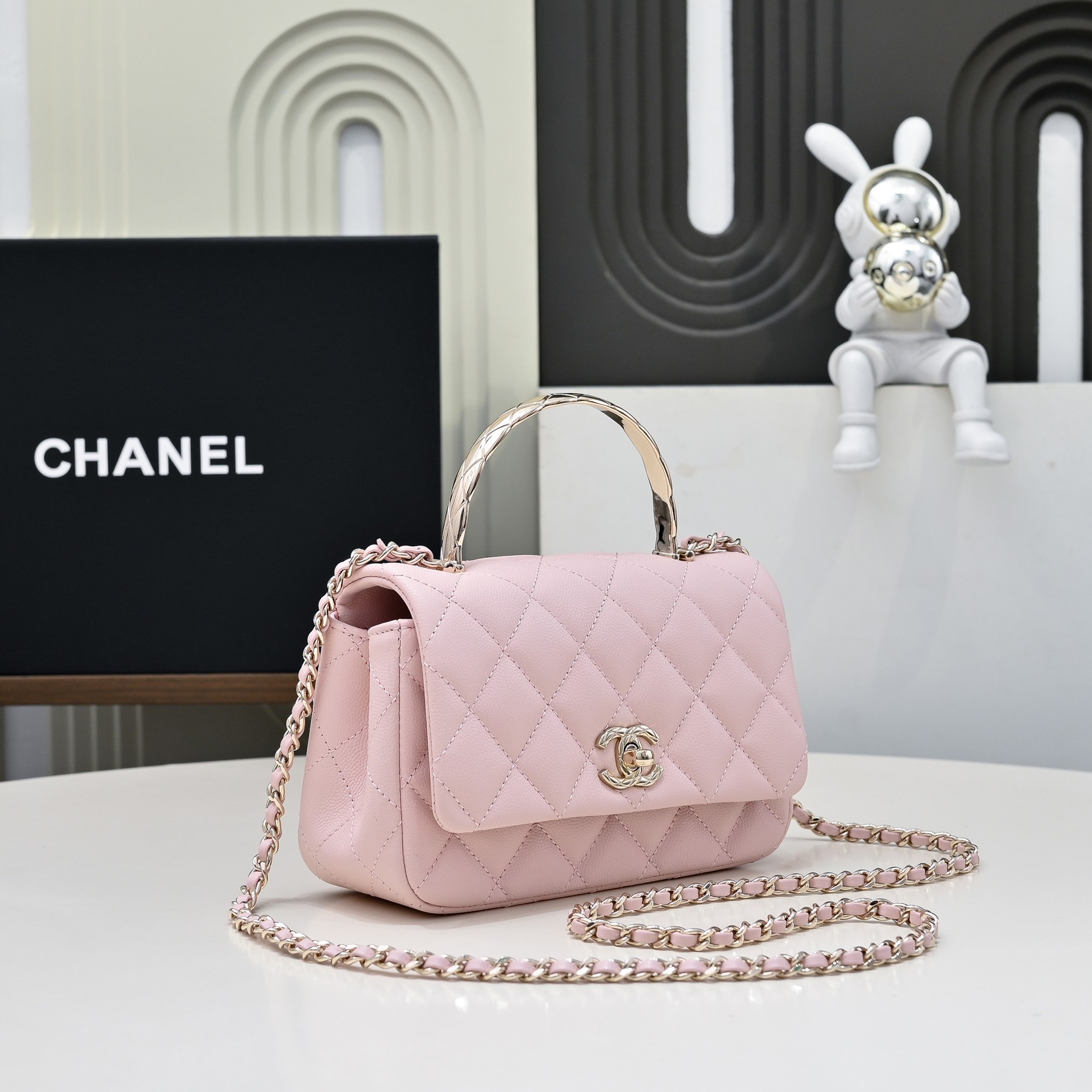 CHANEL 샤넬 Coco Crush handle 핸드백 가방 스몰