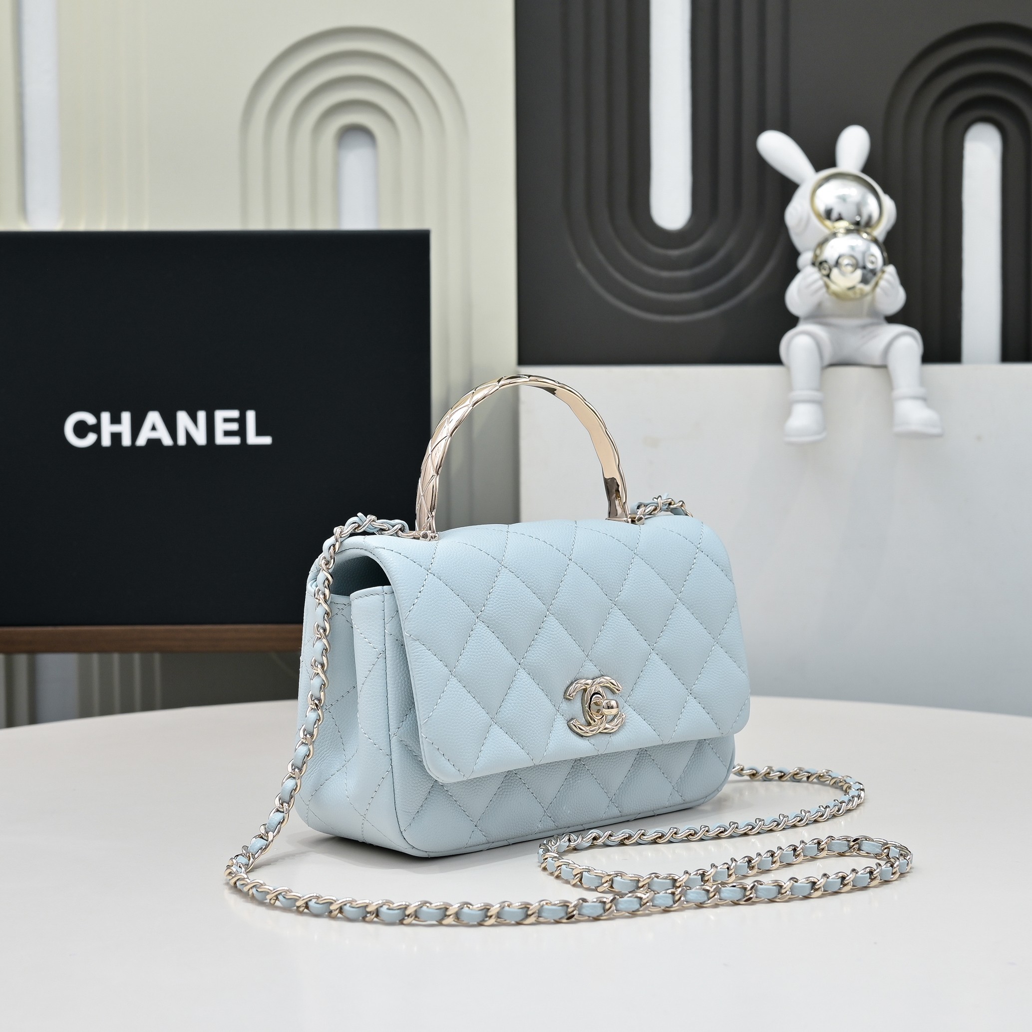 CHANEL 샤넬 Coco Crush handle 핸드백 가방 스몰