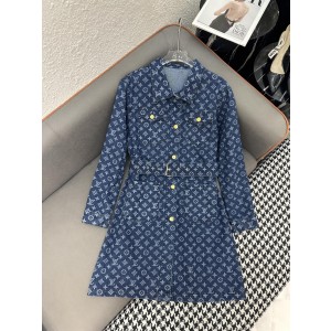 Louis Vuitton LV 루이비통 모노그램 자카드 데님 원피스 의류