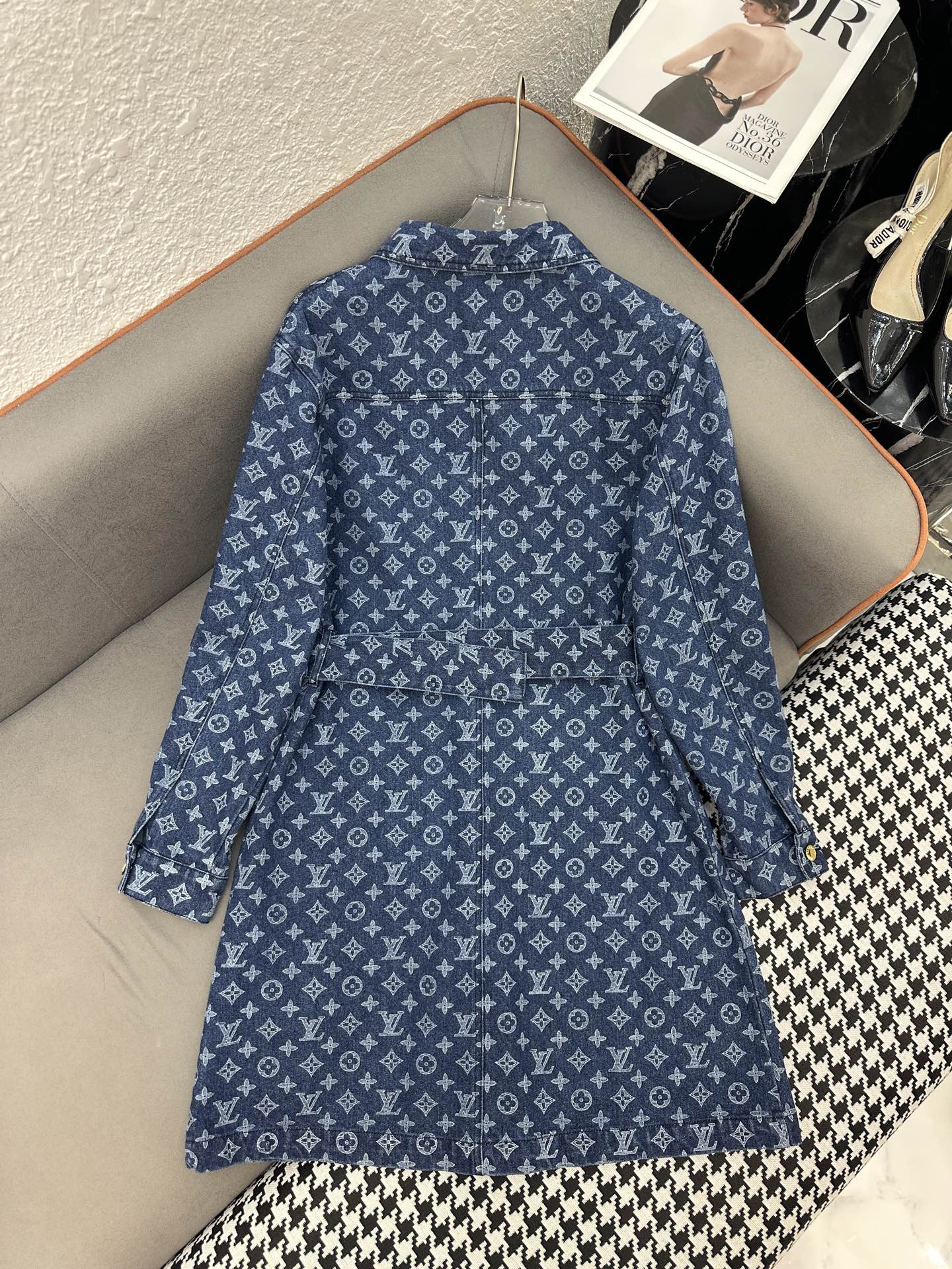 Louis Vuitton LV 루이비통 모노그램 자카드 데님 원피스 의류
