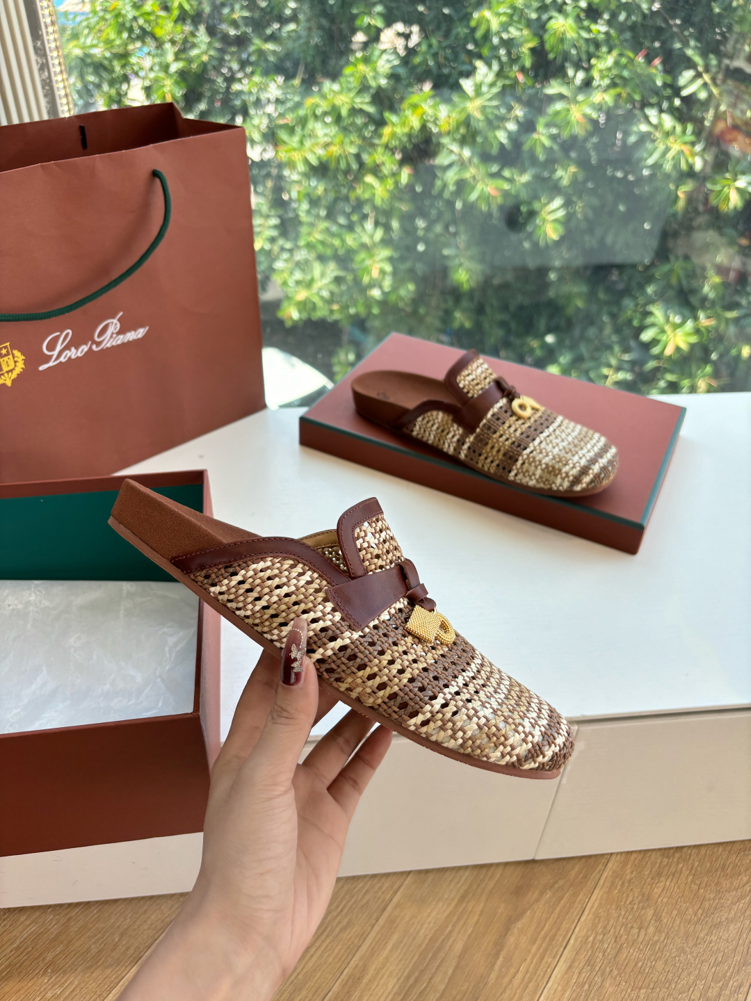 Loro Piana LP 로로피아나 버켄 슬리퍼 신발