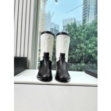 CHANEL 샤넬 로고 라이더 미들 부츠 신발