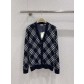 Burberry 체크 울 브이넥 니트 가디건 의류