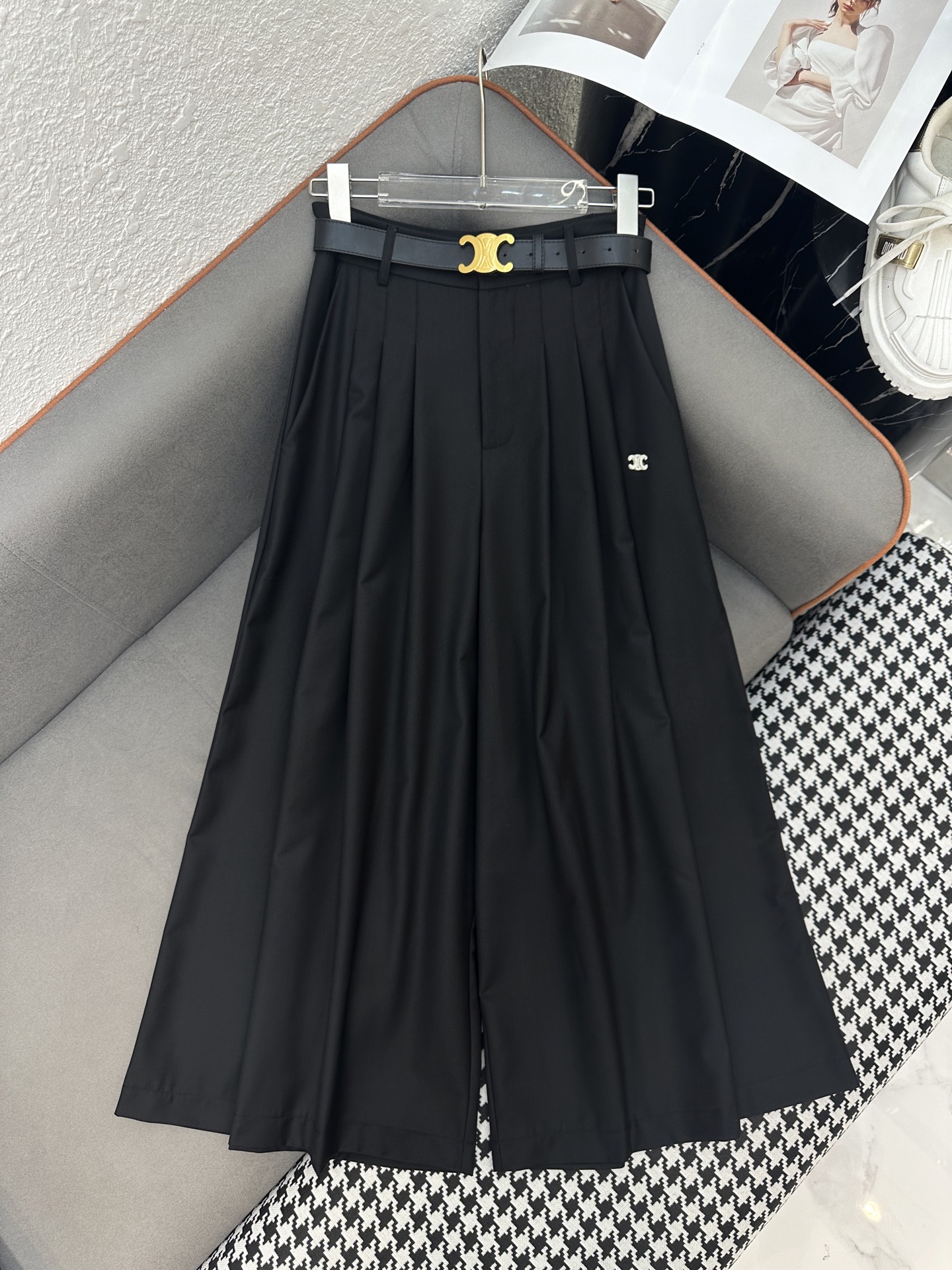 Celine 셀린느 플리츠 와이드 팬츠 바지 의류