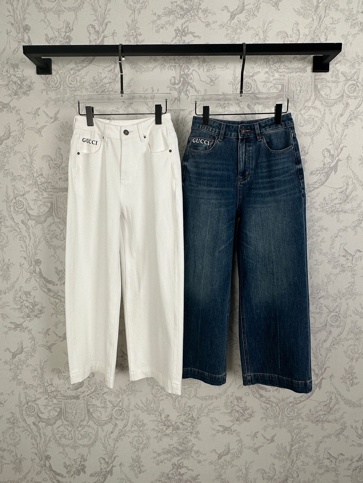 GUCCI 구찌 얼리폴 워싱 스트레이트 데님 팬츠 청바지 의류