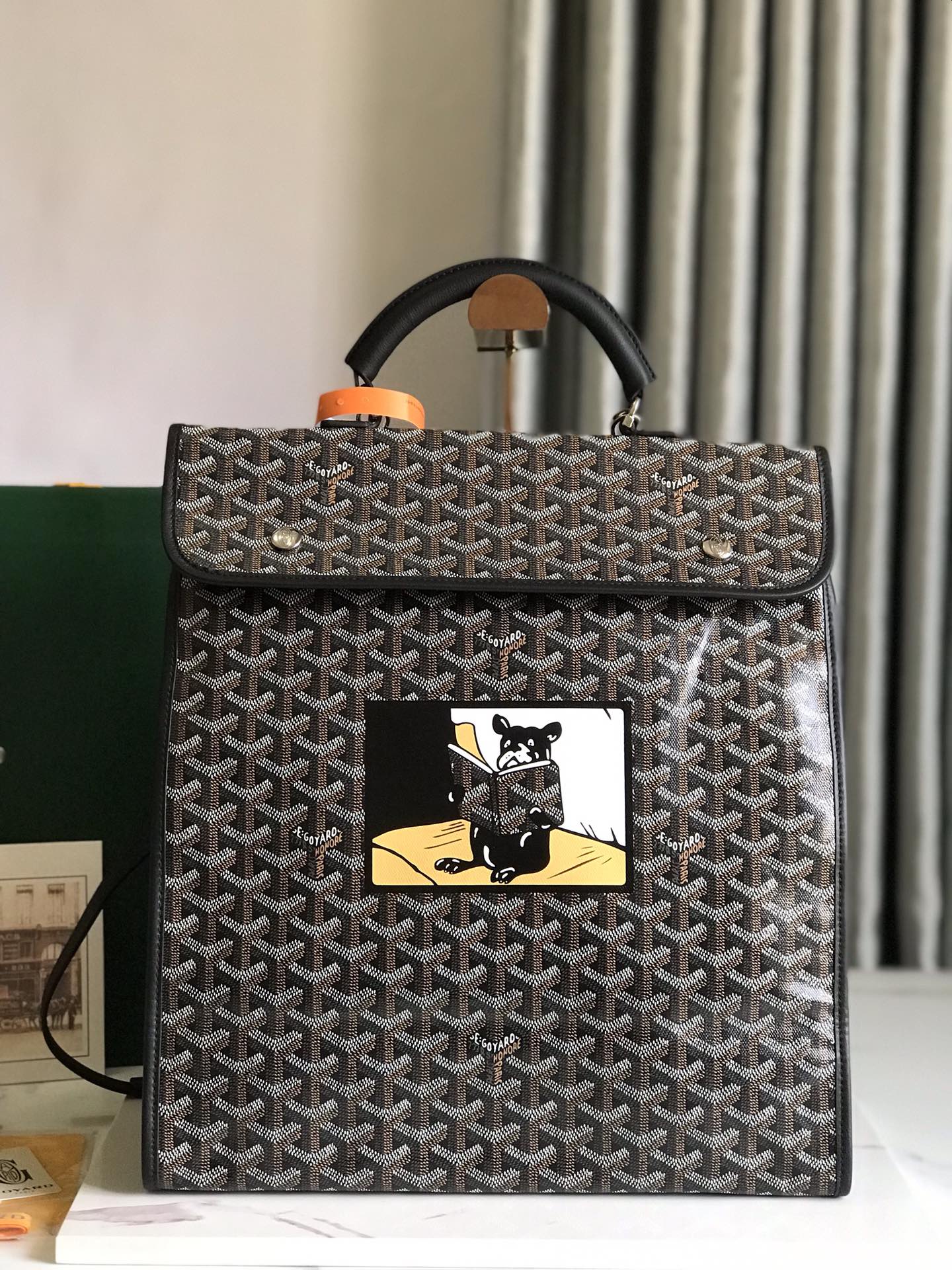 Goyard 고야드 생 레제 폴더블 백팩 가방– 프렌치 불독 한정판