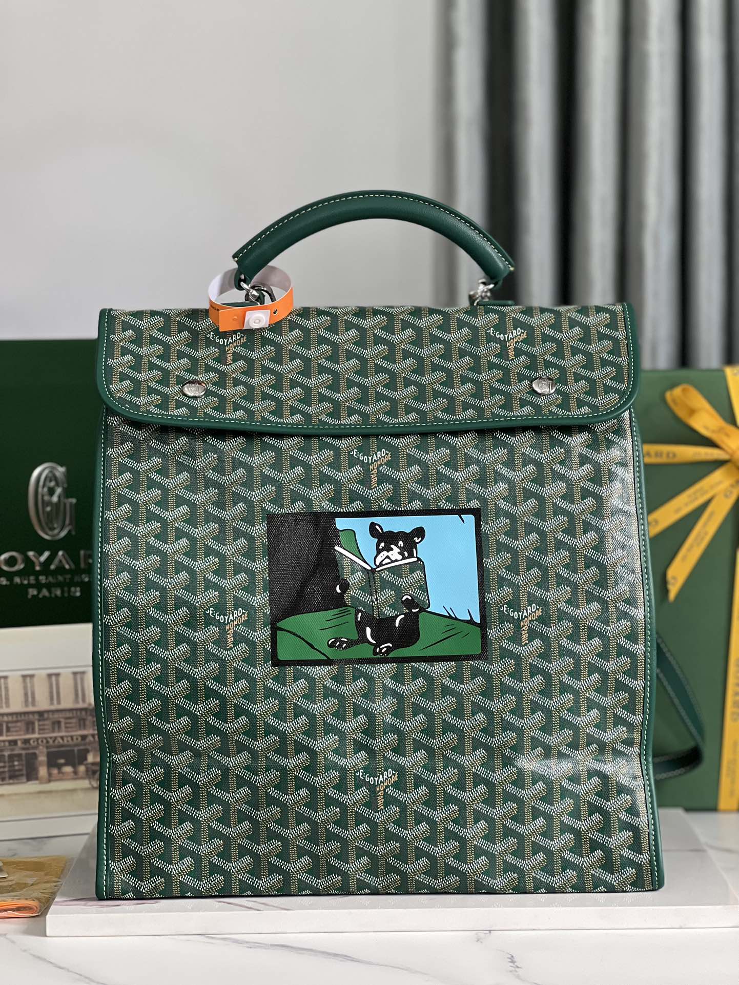 Goyard 고야드 생 레제 폴더블 백팩 가방– 프렌치 불독 한정판