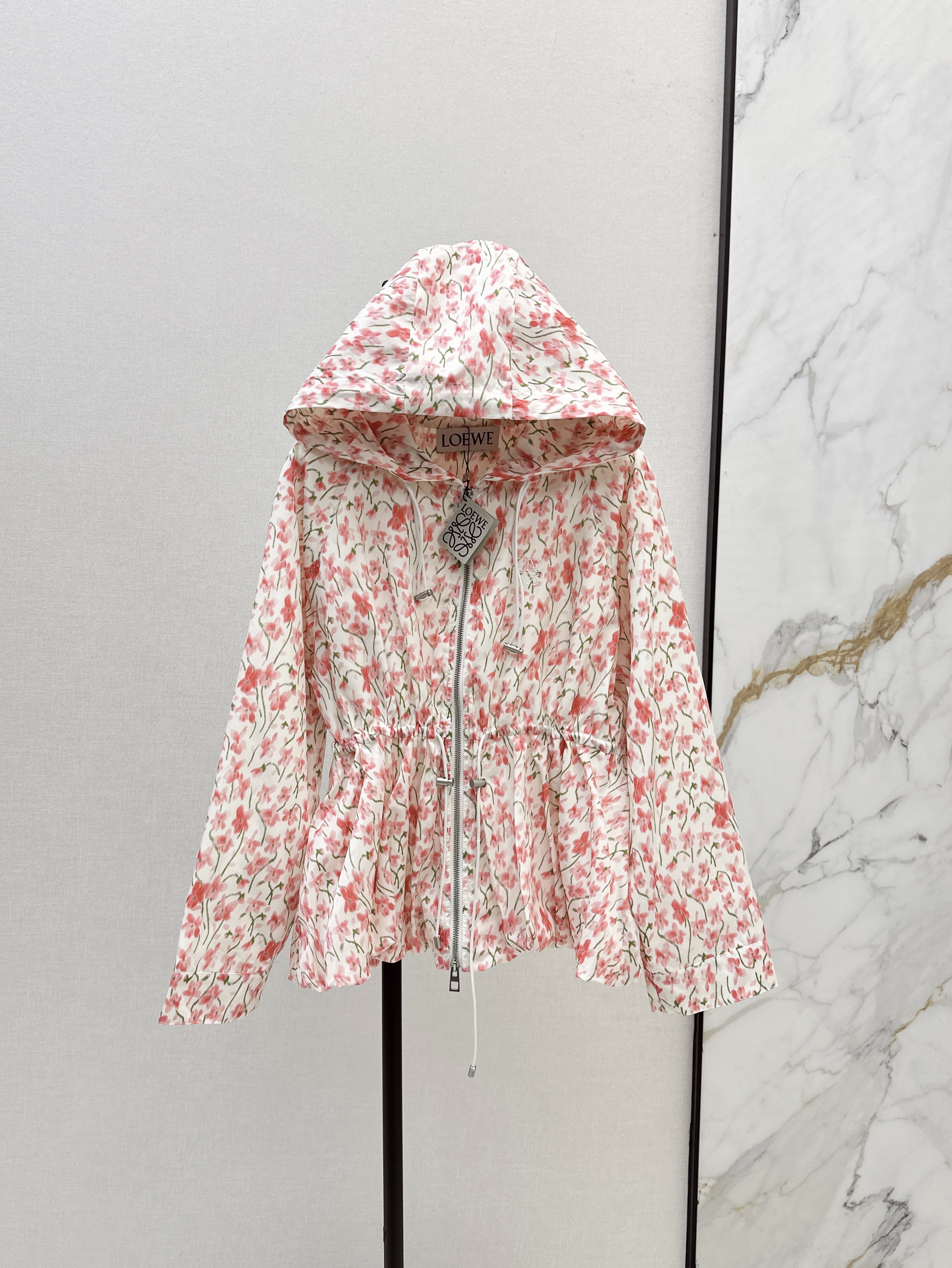 Loewe 로에베 플라워 프린트 후드 자켓 의류