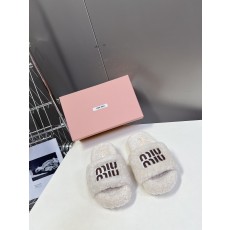 miumiu 미우미우 퍼 슬리퍼 신발