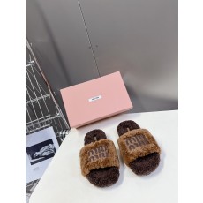 miumiu 미우미우 퍼 슬리퍼 신발